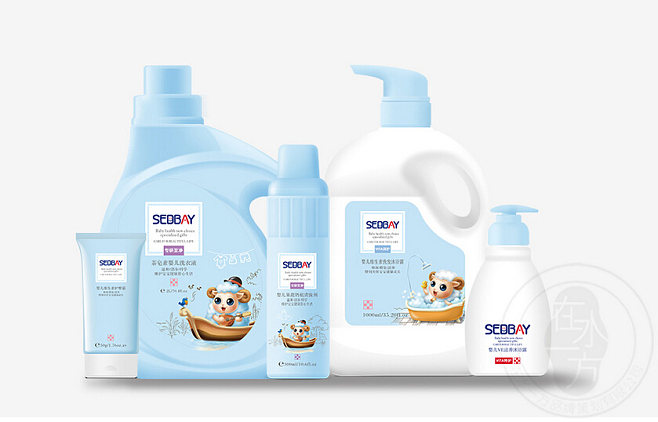 在水一方 蘊愛兒童洗護用品的詩意包裝設(shè)計